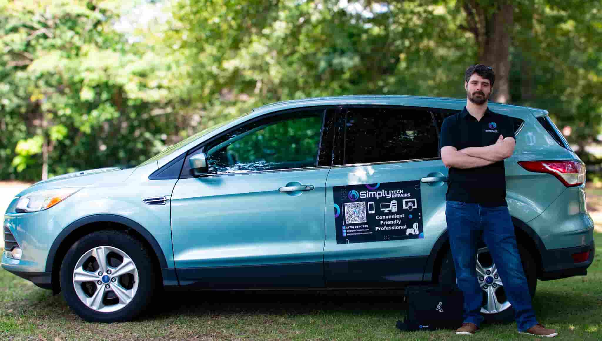 The owner, Joe, with car.